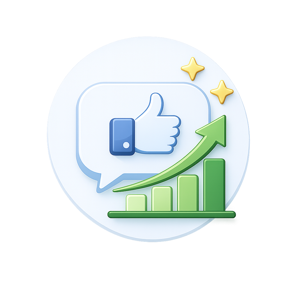 Beneficios de implementar un Portal de Autoservicio Icono de experiencia de usuario con comentarios positivos
